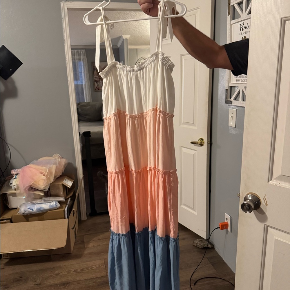 Colorblock Maxi Dress